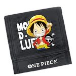 POONGNEE Anime ONE PIECE Kid Wallet,Luffy Sanji Zoro Tri-Fold Purse,Cartoon Gift for Boys & Girls, Cute Luffy, Anime