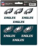 FANMATS 61132 NFL - Philadelphia Eagles 12 Count Mini Decal Sticker Pack 5 x 6.25 in.- Great Gift for Sports Fans - Works On Hard Surfaces - for Homes, Cars, Trucks, SUVs.