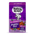 Barking Heads Complete Dry Dog Food 2kg - Puppy All Hounder Puppy Days Turkey - Natural Grain Free Hypoallergenic for Sensitive Digestion & Development - Vet Approved