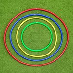 METIS Hula Hoops - Fitness & Dance Exercise | Multiple Colour Options & Sizes [6 Pack]