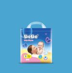 BeBe Baby Premium Care Diaper - Tape Style - Small- Pack of 1(3 Kg to 6 Kg), Custom fit, super soft band, All night Protection, 100% Wetness Lock, Adjustable fit with 5 star skin protection (72 pieces,S)