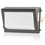 120W LED Wall Pack Light Outdoor with Photocell ETL DLC 120-277V 5000K 15600LM IP65 Wallpack Waterproof Flood Lights Outdoor Dusk to Dawn Lighting