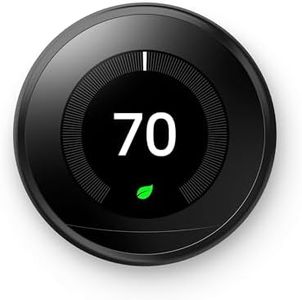 Google Nest Learning Thermostat - Programmable Smart Thermostat for Home - 3rd Generation Nest Thermostat - Works with Alexa - Polished Steel