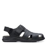 Clarks Mens 26158014 Black Blk Tumbled Lea Sandal - 8 UK (261580137)