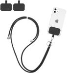 flintronic Phone Lanyard, Adjustable Universal Cell Phone Cord Strap, Phones Tether, for Neck Strap Crossbody Strap Wrist Strap, Compatible with most Phones Cases, with Keychain and Patch