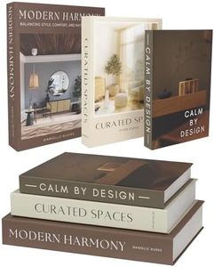 Modern Decorative Books For Home Decor - Set of 3 Faux/Fake Books For Decoration for Aesthetic Coffee Table Bookshelf Mantle Book Decor as Decorative Storage Boxes in Living Room Entryway Shelf Décor