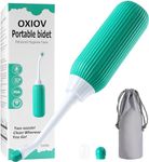 OXIOV 500ML Plastic Retractable Handheld Water Spray Bidet, Easy-to-use Portable Bidet with Angled Nozzle Spray, Travel Bag (Multicolor)