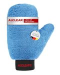 ALCLEAR 950013b Microfibre Car Aluminium Rim Cleaner Glove, Washing Glove for Car Care, Motorbikes, Bicycles, Brush-free Cleaning for Aluminium Rims, Steel Rims and Hubcaps, 26 x 12