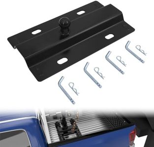 Mepareri Universal 30,000 lbs Gooseneck Ball Plate Fit for All Standard 5th Wheel Rails Gooseneck Adapter Hitch