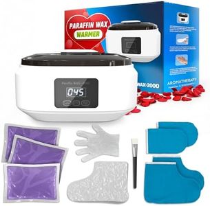 Paraffin Wax Machine for Hand and Feet – Full Set Hand Wax Paraffin Machine 3400ml – Fast Heating, Keep Warm, Adjustable Temperature (Two Modes) for Moisturizing Spa | Soft and Smooth Skin at Home