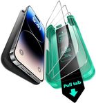 ESR 3 Pack 9H+ Glass for iPhone 14 Pro Max Screen Protector, [Military Grade Shatterproof & Longest Durable] Full Coverage Tempered Glass with Updated Easy Installation Tool