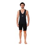 RXN All Black Wrestling Singlet for Men (3XL, Black)