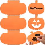 72 Pcs Pumpkin Cutouts Paper 6.5” x 6” Thanksgiving Pumpkin Shape Cut-Outs Halloween Classroom Decorations for Fall Harvest Autumn Back to School Party Supplies Bulletin Board Kids Craft Project