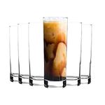 LAV 6X Clear 315ml Ada Highball Glasses - Tall Hi Ball Glass Water Gin Juice Cocktail Drinking Glassware Tumblers Set