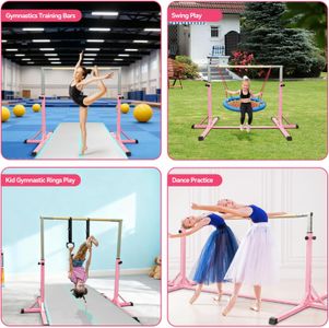 FBSPORT Adjustable Kids Gymnastics Bar – Height Adjustable Training Equipment
