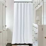 NICETOWN Room Divider Curtain, Patio Door Curtains Thermal Drapes, Room Darkening Door Blinds for Sliding Glass with Back Tab & Rod Pocket (Grayish White, 70 inches W x 95 inches L, Single Panel)