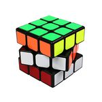 FC MXBB 3x3 PVC Sticker Smooth Speed Puzzle Magic Cube Black -Twist Brain Teasers IQ Toys for kids 56mm