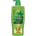 Dabur Vatika Health Shampoo - 640ml | With 7 natural ingredients | For Smooth, Shiny & Nourished Hair | Repairs Hair damage, Controls Frizz | For All Hair Types | Goodness of Henna & Amla