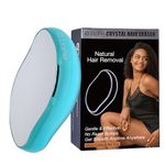 G.Liane Crystal Hair Eraser,Upgraded Painless Crystal Hair Remover,More Effective Crystal Hair Removal Device and Skin Exfoliation,Easy Body Epilator Depilator for Women and Men(Aqua)