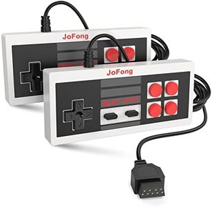 JoFong Classic Retro Controller, Suitable for AV 620, HD 621 HD 821 Classic Game Consoles Plug-and-Play Wired Video Gamepad-9 Pin Plug 2 Packs,620-621 Controller