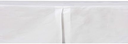 Crib or Toddler Bed Skirt or Dust Ruffle Mix N Match Solid White