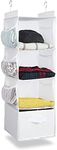 Farmlyn Creek 4-Shelf Hanging Closet Organizer with Pockets (White, 12 x 11.5 x 33.6 in)