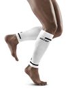 CEP - Men's THE RUN COMPRESSION CALF SLEEVES | stabilizing calf compression sleeves for running | calf support | White | M