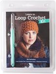 Leisure Arts Learn to Loop Crochet Kit: Crochet set for Beginners Create Knit Stitches with One Tool - Includes one loop crochet tool one instruction book and four beginner patterns.