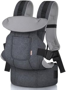 GAGAKU Porte-bébé pour bébés et tout-petits de 0 à 36 mois, Advanced 4-en-1 Porte bebe Facile à porter en position face à face vers l'avant et vers l'arrière pour enfants-Gris foncé