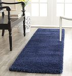 STONEMUNK® Super Soft Shaggy Rugs Fluffy Carpets, Indoor Modern Plush Area Rugs for Living Room Bedroom Kids Room, Upgrade Anti Skid Durable Rectangular Fuzzy Rug - (Blue, 2x5 Feet)