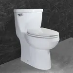 WinZo WZ5035 Comfort One Piece Toilet with 17" Elongated Tall Bowl Front Side 1.28 GPF Flush ADA Compliance For Seniors Tall Disabled Person,12" rough-in, White