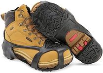 Due North Heavy Duty Ice Cleats for Traction on Snow & Ice - 28 Integrated Military Grade Tungsten Carbide Spikes (1 Pair)