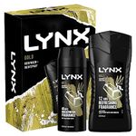 LYNX Gold Duo Body Spray Gift Set Body Wash and Deodorant perfect for his daily routine 2 piece