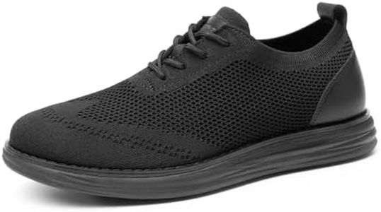Bruno Marc Men's CoolFlex Breeze Mesh Sneakers Oxfords Lace-Up Lightweight Casual Walking Shoes,Size 11,02 All/Black,Grand
