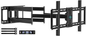 HCMOUNTING 40.9" Dual Articulating Long Arm TV Wall Mount for 42-90 inch TV, Heavy Duty Full Motion Swivel & Tilt & Extension Wall Mount TV Bracket, Holds up to 179 lbs, Max Vesa 800x400mm