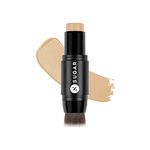 SUGAR Cosmetics Ace Of Face Foundation Stick with In-Built Brush | Lasts 24hrs | Full Coverage Foundation for Women| 7gm - 25 Macchiato