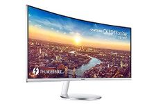 Samsung C34J791WTR - CJ79 Series - QLED monitor - curved - 34" (34" viewable) - 3440 x 1440 Ultra WQHD @ 100 Hz - VA - 300 cd/m² - 3000:1-4 ms - 2xThunderbolt 3, HDMI, DisplayPort - speakers - grey