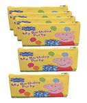 Le Delite 10 Pieces Cartoon Pig Zipper Folder Pouches for Kids I Stationary Pencil Box for Girls& Boys I School Stationary Theme Party Supplies Return Gift Kids I Soft Silicon School Pouch (pepy-Pig)