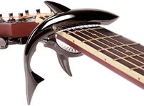 Shark Guitar Capo Pretty Cool Capo for Electric Acoustic Classical Guitar Ukulele Zinc Alloy Spring Capo (Black)