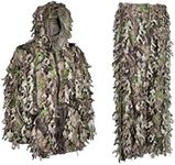 North Mountain Gear Camouflage Ghillie Suit - Camo Leafy Suit - Woodland Green - Large