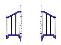 Clip and Go Agility Safety First Wing Jumps (Pair) - Purple