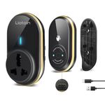 LIOTOIN Wireless Door Bell Waterproof Induction Doorbell, No Contact Required,Doorbell Chime with Extra Socket,Easy to Install,Operating Range of 1000 Feet, Suitable for Home Office Classroom