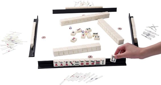 Jaques of London Mahjong Set – Classic Tile Game with Case