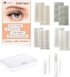 Akliocss 1220Pcs Premium Quality Complexion Natural Invisible Single Side Eyelid Tape Stickers Medical-use Fiber Eyelid Lift Strip, Instant Eye Lift Without Surgery, Perfect for Uneven Mono-Eyelids