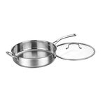 Cuisinart 9533-30H Forever Stainless Collection 5.5-qt. Saute Pan with Cover, Stainless Steel