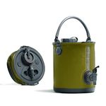 Colapz 2-in-1 Collapsible Camping Water Container with Spigot - 2 Gallon Portable Bucket & Camping Water Jug with Spout - Sports Water Jug - RV Bucket - Water Jug Dispenser - Camping Essentials