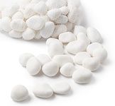 Royal Imports 5LB Decorative Stones River Pebbles Painting Rocks for Fish Aquariums, Plant Gravel, Landscaping, Home Decor Natural - Large White