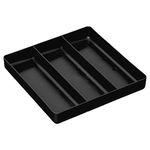 Ernst Tool Garage Organizer Tray, Black, 3-Compartments