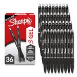 Sharpie S-Gel, Gel Pens, Medium Point (0.7mm), Black Ink Gel Pen, 36 Count