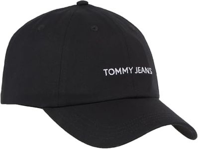 Tommy Hilfiger Tjw Linear Logo Cap Aw0aw15845 Femme Casquette, Noir (Black), Taille Unique
